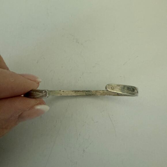 Vintage Turquoise Bracelet Lot, circa 1970's, Native American Unsigned - Picture 10 of 16